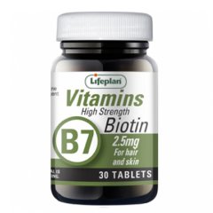 Lifeplan Biotinas 2.5 mg tabletės N30