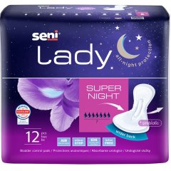 Įklotai SENI LADY SUPER NIGHT, 12 vnt.