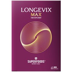 Nervų sistemai, energijai SUPERFOODS LONGEVIX MAX, 60 kaps.