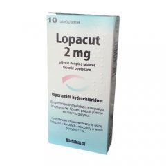 Lopacut 2 mg plėvele dengtos tabletės, N10