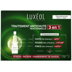 Ampulės nuo reaktyvaus plaukų slinkimo LUXEOL, 14 amp., po 6 ml