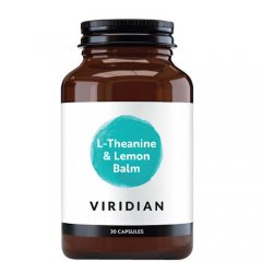 VIRIDIAN L-Theanine and Lemon Balm kapsulės N30
