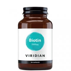 VIRIDIAN Biotin 2500 µg, kapsulės N90