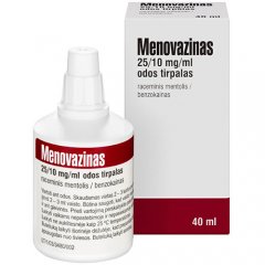 Menovazinas N 25/10 mg/ml odos tirpalas, 40ml