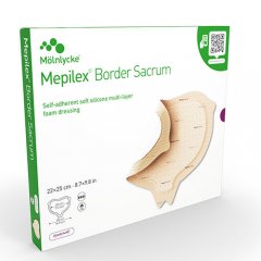 Mepilex Border Sacrum tvarstis 22 x 25 cm, N5