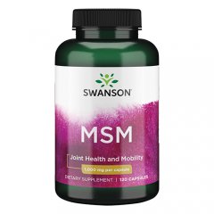 MSM (metilsulfonilmetanas) SWANSON, 1000 mg, 120 kaps.