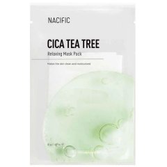 Atpalaiduojanti lakštinė veido kaukė NACIFIC CICA TEA TREE RELAXING MASK, 30 g