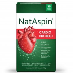 Širdžiai NATASPIN CARDIO PROTECT, 30 kaps.
