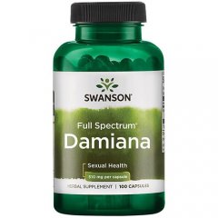 Damiana lapai (Turnera diffusa) SWANSON, 510 mg, 100 kapsulių