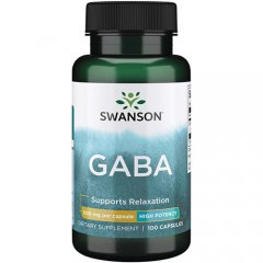 Gaba SWANSON, 500 mg, 100 kapsulių