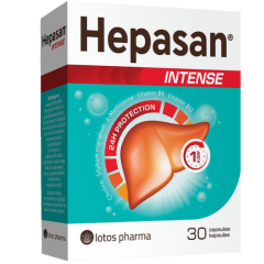 Kepenų veiklai HEPASAN INTENSE, 30 kaps.