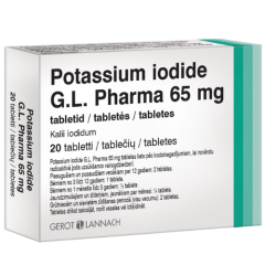 Potassium iodide G.L. Pharma 65mg tabletės N20
