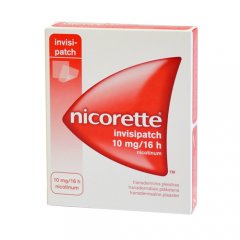 Nicorette invisipatch 10 mg/16 h transderminis pleistras, N7