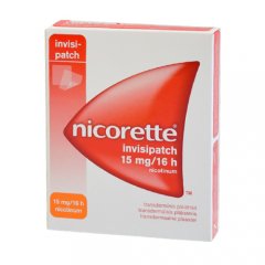 Nicorette invisipatch 15 mg/16 h transderminis pleistras, N7