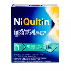 NiQuitin 21mg/24val transdermimis pleistrai N7
