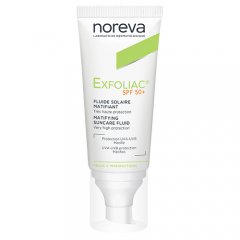 NOREVA apsauginis kremas nuo saulės EXFOLIAC  SPF 50+ 40ml