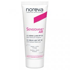 Veido raudonį mažinantis toninis kremas NOREVA SENSIDIANE AR, SPF 30, 40 ml