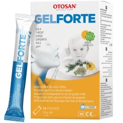 Drėkinamasis gerklės gelis OTOSAN FORTE, 14 vnt.