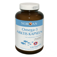 Kapsulės NORSAN OMEGA-3 ARKTIS, 120 kapsulių