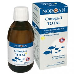 Natūralaus skonio aliejus NORSAN OMEGA-3 TOTAL, 200 ml