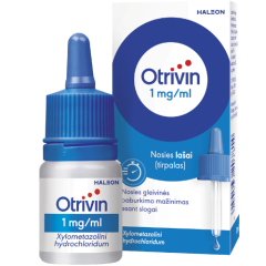 Otrivin 0,1% nosies lašai, tirpalas 10ml 206139 N
