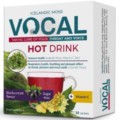 Karštas gėrimas juodųjų serbentų skonio VOCAL, 10 pak.