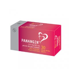 Panangin 316mg+280mg plėvele dengtos tabletės N30