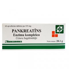Pankreatin 335mg tabletės N60