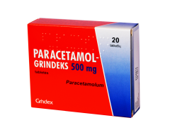 Paracetamol-Grindeks 500 mg tabletės, N20