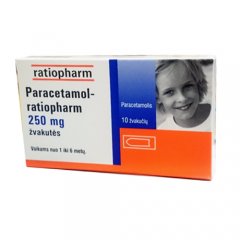 Paracetamol-RPH 250 mg žvakutės, N10