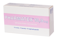 Pharmatex vaginal suppositories, 18,9 mg 