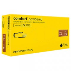Pirštinės Comfort lateksinės nesterilios pudruotos XL N100