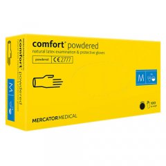 Pirštinės latekso nesterilios Comfort M N100 pudruotos
