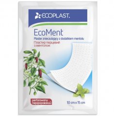 Nordeplast EcoMent 10x15cm šildantis, pipirinis pleistras su mentoliu N1