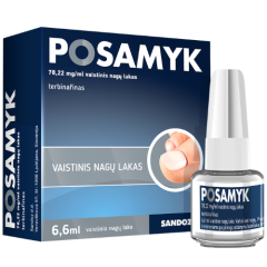 Vaistinis nagų lakas POSAMYK 78,22mg/ml, 6,6 ml 