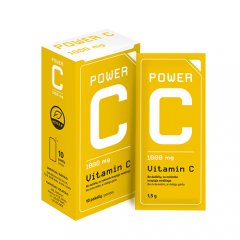 Vitaminas C POWER 1000 mg, milteliai pakeliuose, 10 vnt.