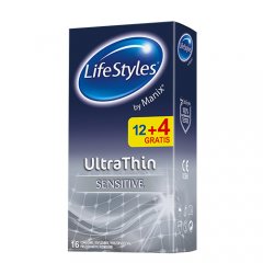 Prezervatyvai LIFESTYLES Ultra Thin N12 + 4