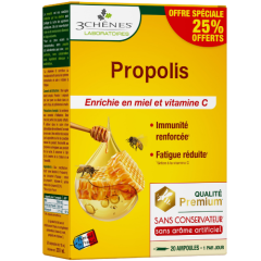 Maisto papildas su vitaminu C LES TROIS CHENES PROPOLIS, 10 ml, 20 ampulių
