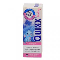 Quixx Baby, jūros vanduo kūdikiams, nosies purškalas, 10 ml