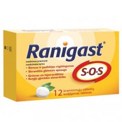 Ranigast S-O-S kramtomosios tabletės N12