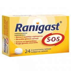 Ranigast S-O-S kramtomosios tabletės N24