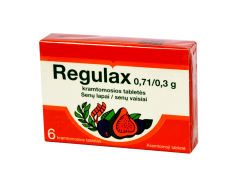 Regulax kramtomosios tabletės, N6