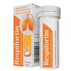 Respifortin 600mg šnypščiosios tabletės N10