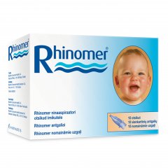 Kūdikio nosies gleivių aspiratoriaus antgaliai RHINOMER, 10 vnt.