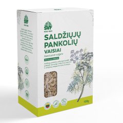 Saldžiųjų pankolių vaisiai, 100 g