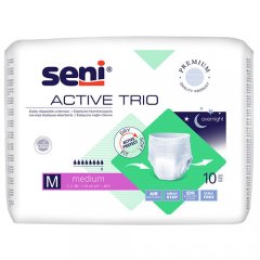 Sauskelnės-kelnaitės SENI ACTIVE TRIO, L dydis, 10 vnt.