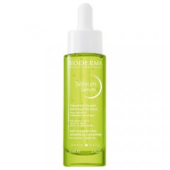 Odos netobulumus mažinantis koncentratas į spuogus linkusiai riebiai odai BIODERMA SEBIUM SERUM, 30ml