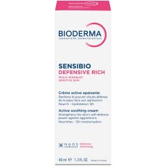 Kremas BIODERMA SENSIBIO DEFENSIVE RICH, 40ml