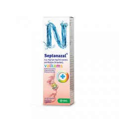 Septanazal nosies purškalas vaikams 0.5 mg + 50mg / ml, 10 ml