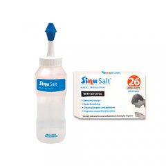 SinuSalt nosies plovimo prietaisas, 250ml (rinkinys)